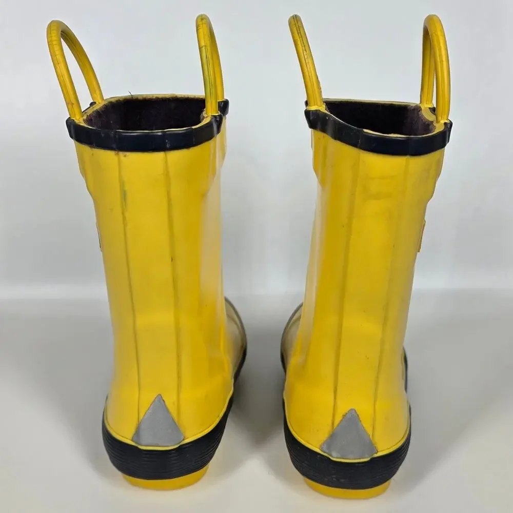 L.L.BEAN TODDLER RAIN PULL-ON BOOTS – BRIGHT YELLOW – TODDLER SIZE 8
